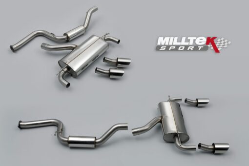 Focus Mk2 ST Milltek Cat Back Exhaust (Resonated - Quieter)
